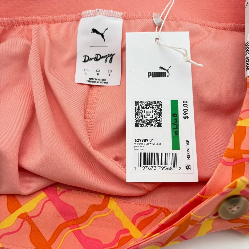 NWT Womens L Puma Dani Dazey Wrap Skirt Skort Polo Golf Tennis Pickleball Set - Picture 14 of 16